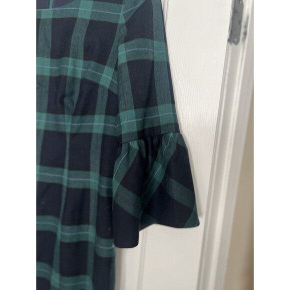 Talbots Black Watch Plaid Shift Dress Size 6P Wool Blend - Picture 2 of 6